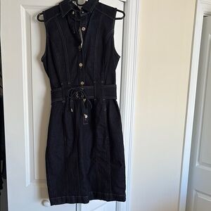 White House Black Market Black Jean Dress